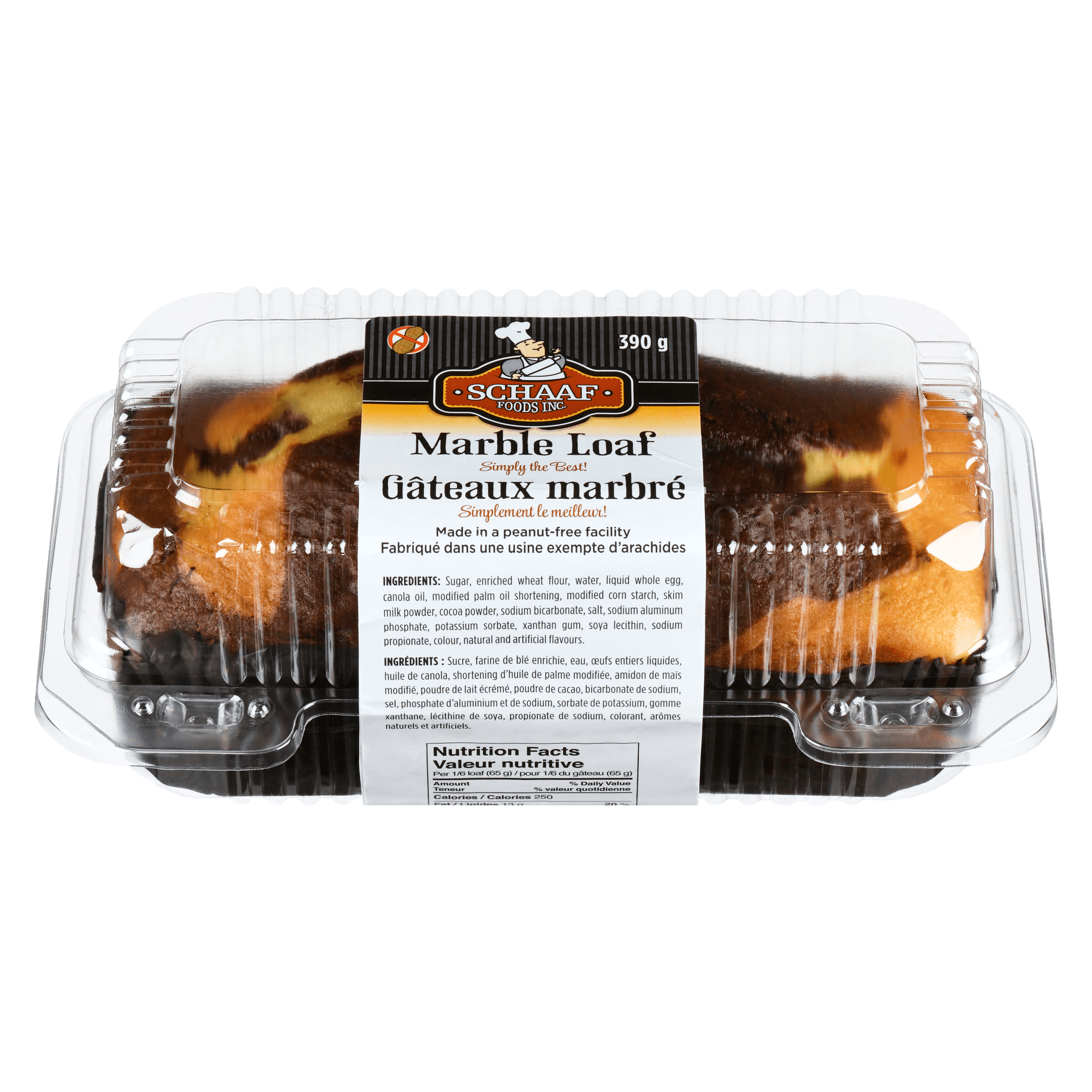 Premium Marble Loaf Cake by Schaaf Foods
